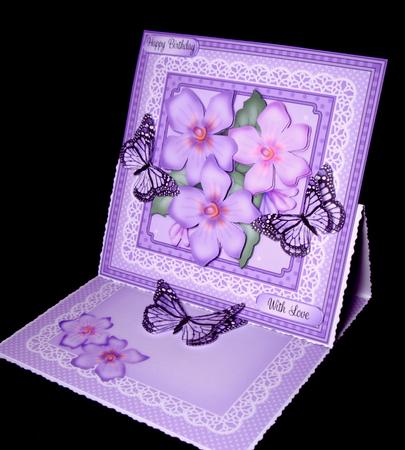8 x 8 Flowers Butterflies & Lace 3D Decoupage Mini Kit by Dianne Jackson