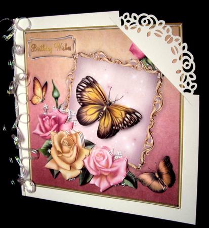 Edwardian Roses 8" Square Card Mini-kit by Dianne Jackson