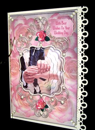 Roses & Pearls Wedding Card by Dianne Jackson