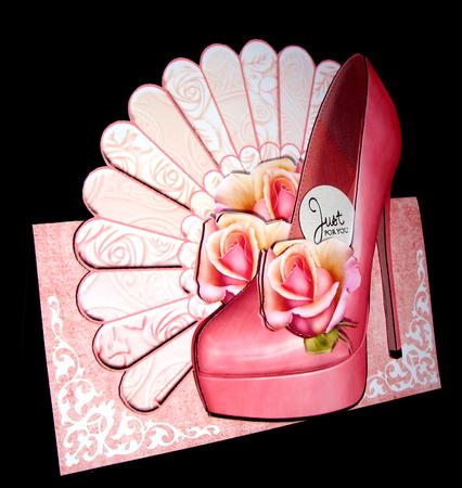 Fan & Shoe Shaped Card Topper by Dianne Jackson