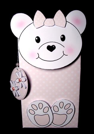 3D Little Teddy Cute Character Gift Bag Mini Kit by Dianne Jackson