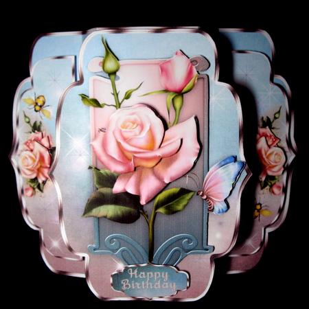 La Rosa Quick & Easy Pop-out Card Mini-kit by Dianne Jackson