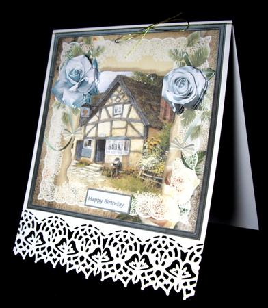 Country Pub Card with Decoupage by Dianne Jackson