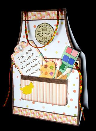 Artist Apron Tent Card Mini Kit by Dianne Jackson