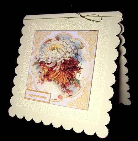 Dahlias Card with Petal Stacker and Sentiment Tags by Dianne Jackson