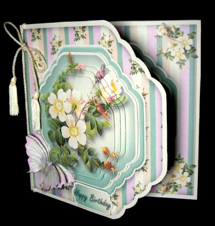 Wild Roses Cut Corners Card Mini Kit by Dianne Jackson