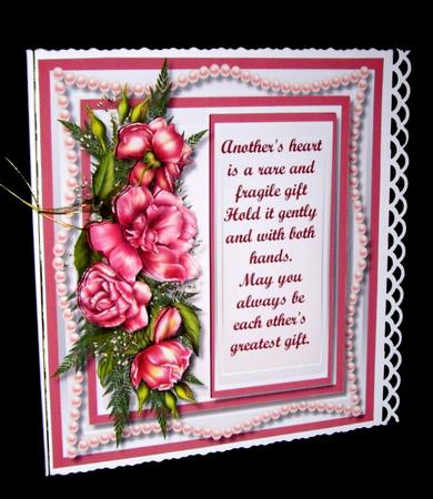 Beautiful Anniversary Verse and Red Roses  by Dianne Jackson