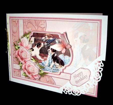 Puppies Washday We Just Want to Help Decoupage by Dianne Jackson
