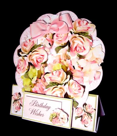 Roses & Posies Stand Alone Easel Kit - Pastel Pink by Dianne Jackson