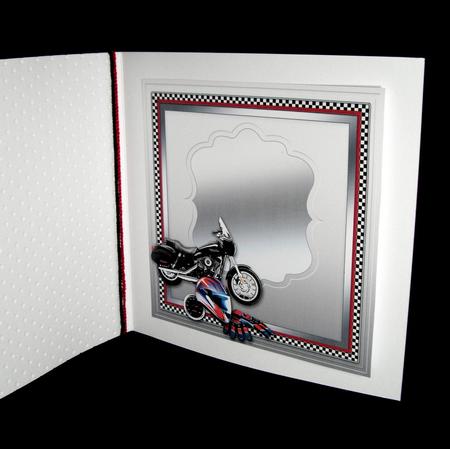 Harley Davison Motorbike 8in x 8in Insert Plate by Dianne Jackson