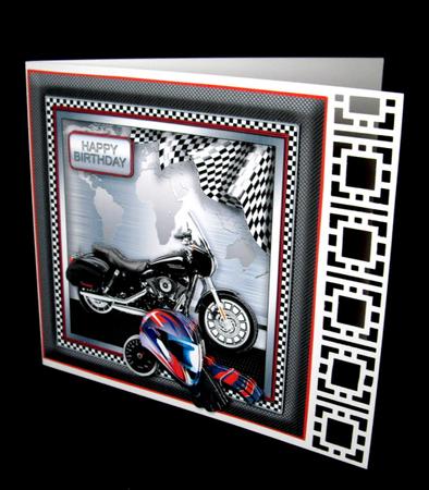Harley Davison Motorbike 8in x 8in Decoupage Mini Kit by Dianne Jackson