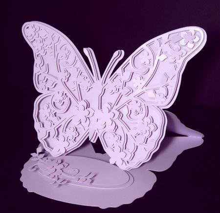 Floral Butterfly Easel Card  by Dianne Jackson