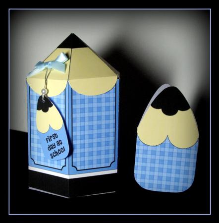 3D Pencil Shaped Treat or Favour Box Mini Kit by Dianne Jackson