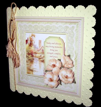 Sympathy Sepia Poppies Card Topper & Decoupage by Dianne Jackson