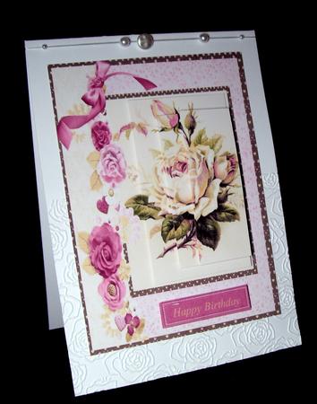 Lovely Cream Roses Side Pyramid by Dianne Jackson