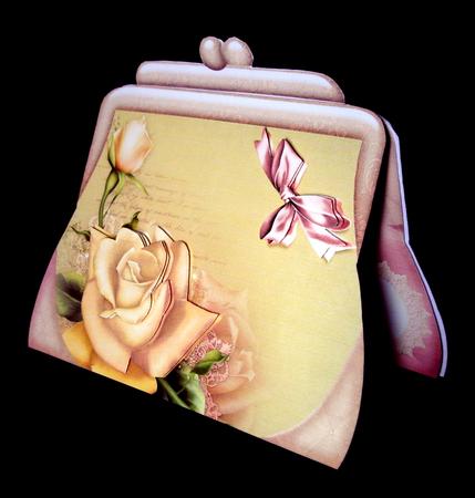 Handbag Shape Card Yellow by Dianne Jackson