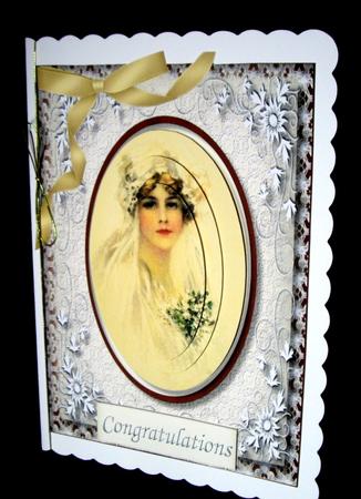 Beautiful Vintage Wedding Bride, ( Pyramid ) by Dianne Jackson