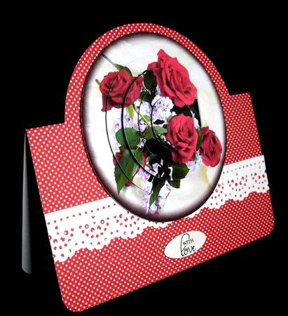 Red Roses Best Wishes by Dianne Jackson