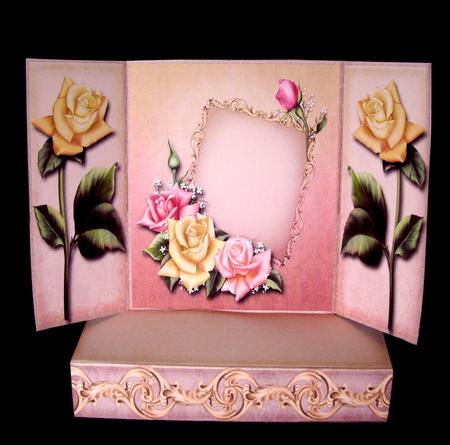Gatefold Pop Up Yellow Rose by Dianne Jackson