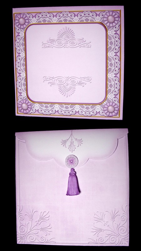 Lilac Tent Lace 7x7inch Easy Assemble Envelope Mini Kit by Dianne Jackson