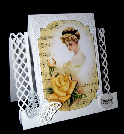 Beautiful Yellow Rose Sheet Music Plaque by Dianne Jackson