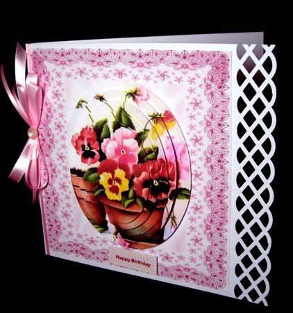 Pretty Rose Lace 8x8 Insert by Dianne Jackson
