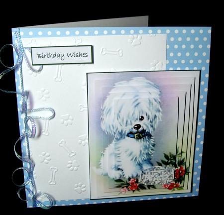Cute Pup Pyramid Topper by Dianne Jackson