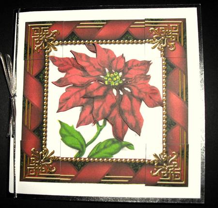 Red Poinsettia 8inch Picture Sheet by Dianne Jackson