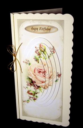 Peach Rose Oval Pyramids on Antique Plaque by Dianne Jackson