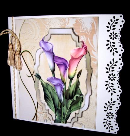 Lovely Calla 's in a Ornate Plaque by Dianne Jackson