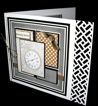 Fob Watch Square Panel Card by Dianne Jackson