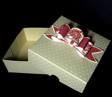 4 Triple Bows Mini Kit - Christmas Red Poinsettias by Dianne Jackson