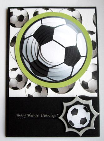 Football Black Circle Pyramid. by Dianne Jackson