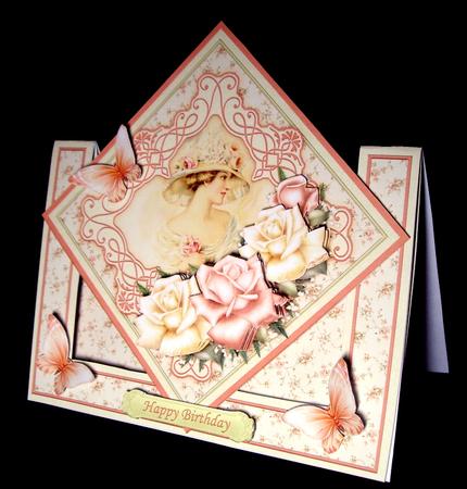 Lady Rose Diamond Front Mini Kit & Decoupage by Dianne Jackson