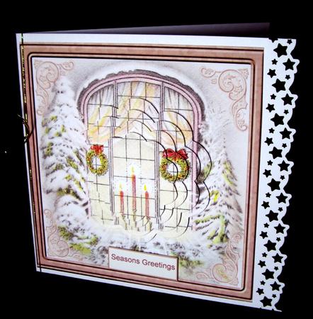 Christmas Window Petal Stacker by Dianne Jackson