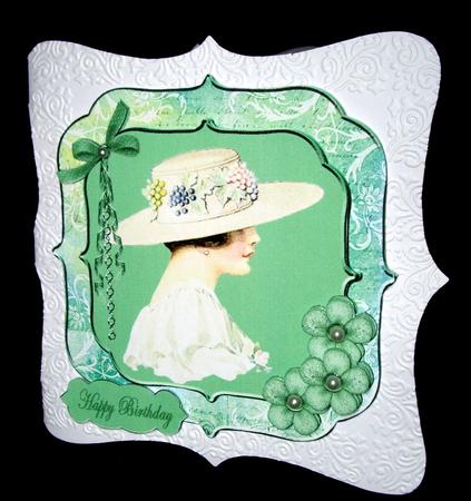Green Vintage Lady Topper by Dianne Jackson