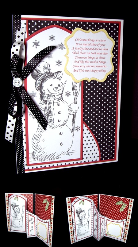 The Snowman A5 with Concertina Insert Mini Kit by Dianne Jackson
