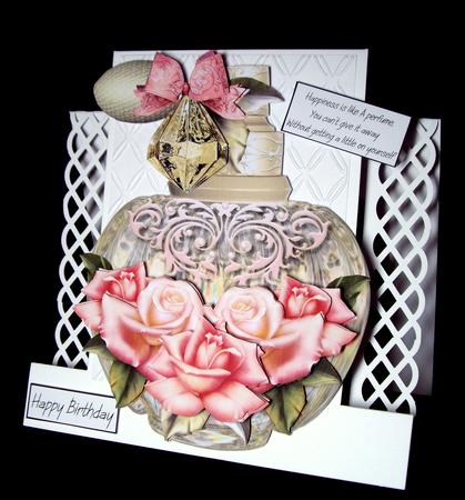 Mini Kit Perfume & Pink Edwardian Roses by Dianne Jackson