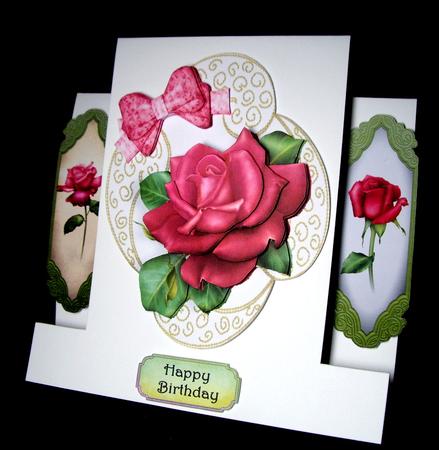 Beautiful Hot Pink Rose Topper by Dianne Jackson