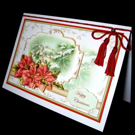 Christmas Eve Card with Decoupage by Dianne Jackson