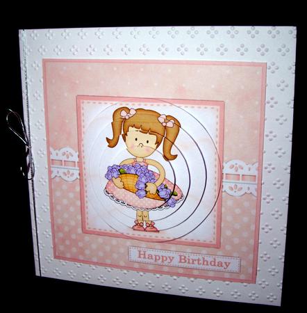 Girlz Liz's Flower Basket Circle Pyramage Topper by Dianne Jackson