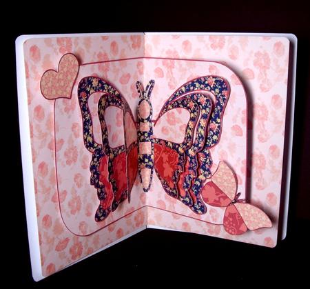 Double Pop-out Butterfly - Vintage Floral by Dianne Jackson