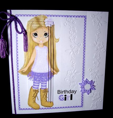 Birthday Girl Poppy 2 Card Topper by Dianne Jackson