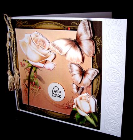7.5 x 7.5 Card Topper Golden Lights by Dianne Jackson