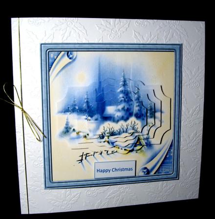 Silent Night Card with Shaped Stackers by Dianne Jackson