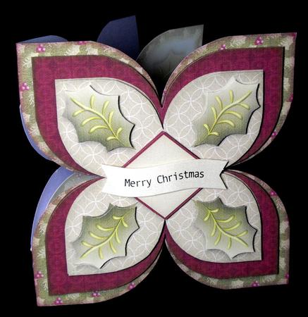 Spirit of the Season Quad Petal Shaped Fold Card Kit by Dianne Jackson