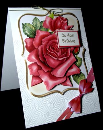 Beautiful Red Roeses in a Bracket Frame . by Dianne Jackson