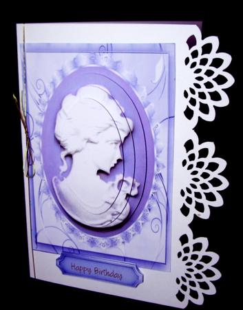 Lovely Cameo in Lilac and Lace  by Dianne Jackson