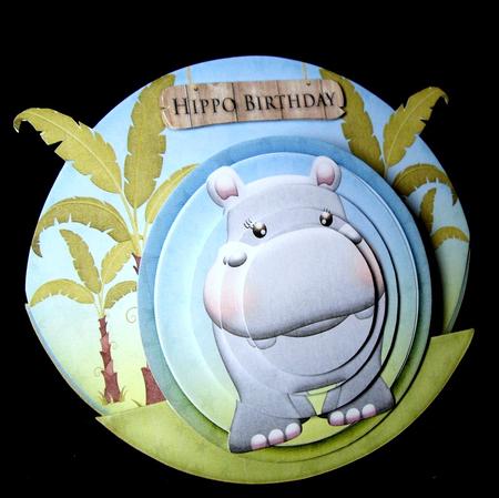 Rocker Card Hippo by Dianne Jackson
