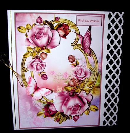Rose Garden Card with Decoupage by Dianne Jackson